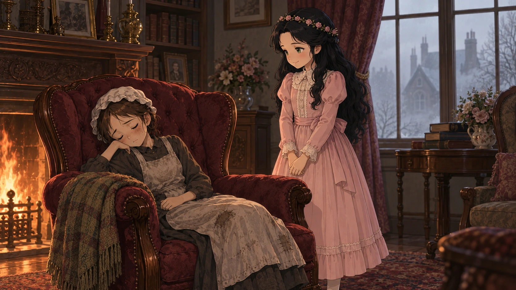 小公女セーラ・場面90の挿絵