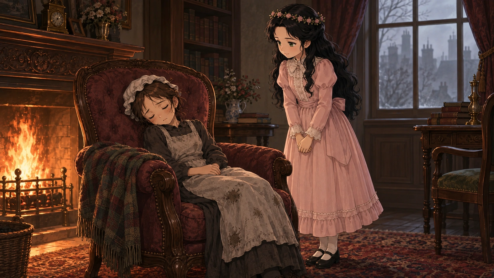 小公女セーラ・場面91の挿絵