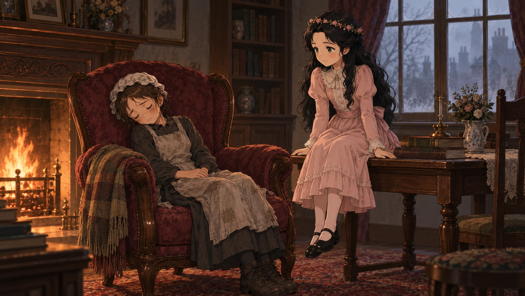 小公女セーラ・場面93の挿絵