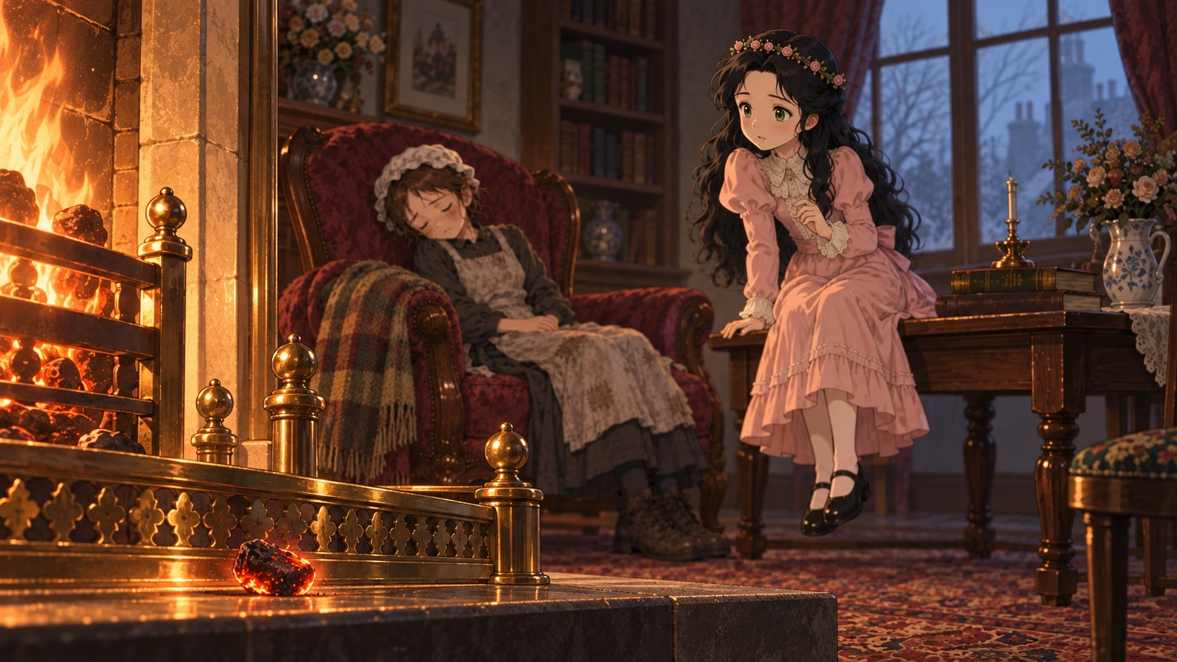 小公女セーラ・場面96の挿絵