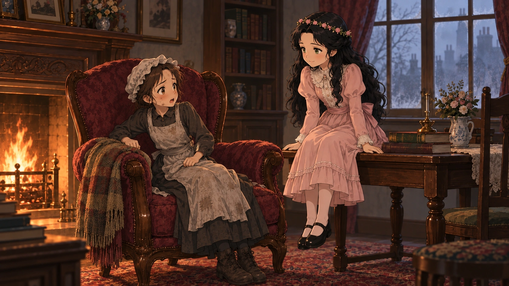小公女セーラ・場面97の挿絵