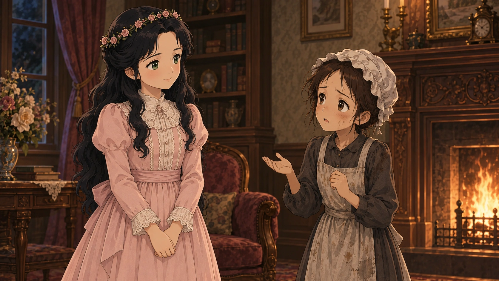 小公女セーラ・場面115の挿絵
