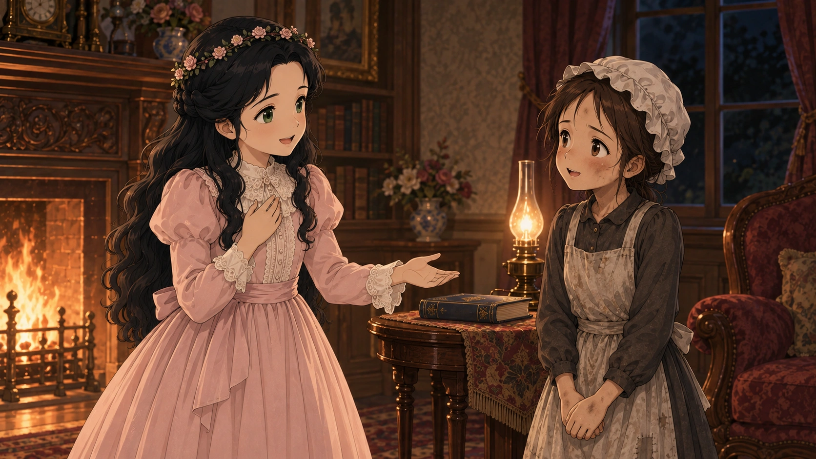 小公女セーラ・場面133の挿絵