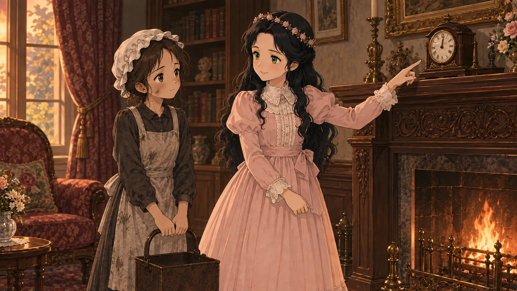 小公女セーラ・場面136の挿絵