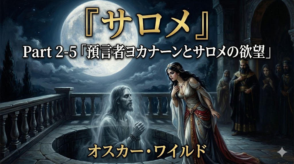 『サロメ』Part 2-5「預言者ヨカナーンとサロメの欲望」オスカー・ワイルド