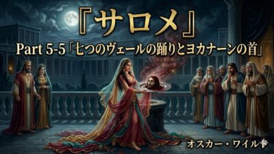 『サロメ』Part 5-5「七つのヴェールの踊りとヨカナーンの首」オスカー・ワイルド