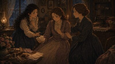 『Little Women（若草物語）』第21章「Laurie Makes Mischief, and Jo Makes Peace」上