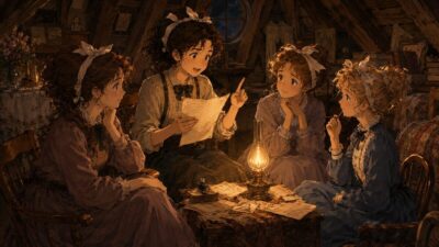 『Little Women（若草物語）』第10章「The P. C. and P. O.」　