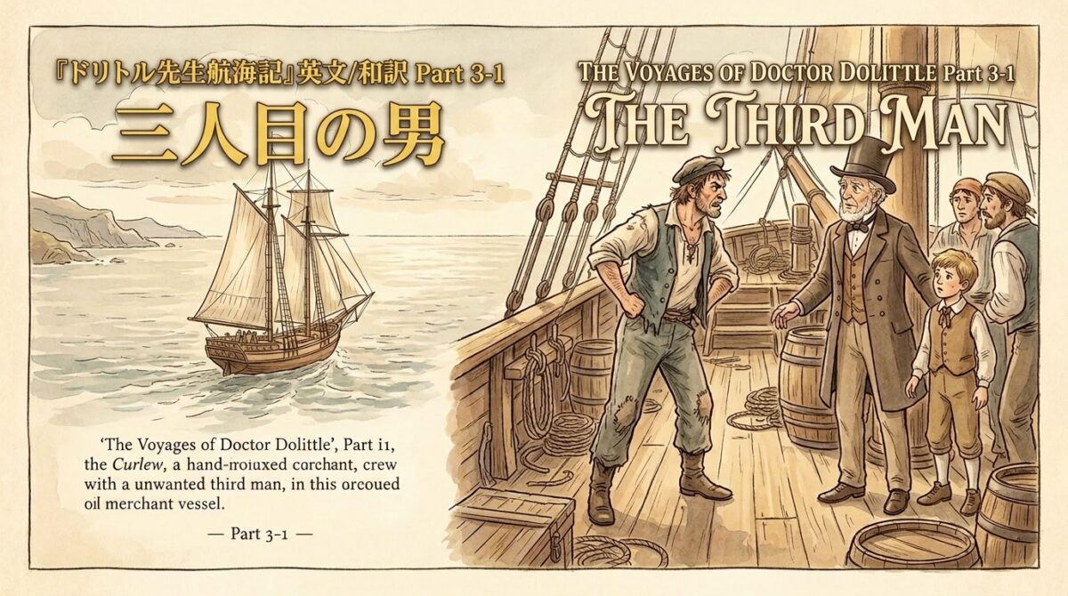 『ドリトル先生航海記』 英文/和訳 Part 3-1 三人目の男