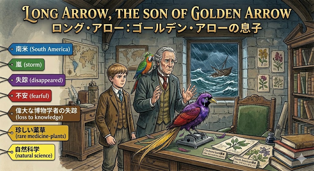 『ドリトル先生航海記』 英文/和訳 Part 2-10 ロングアロー、ゴールデンアローの息子