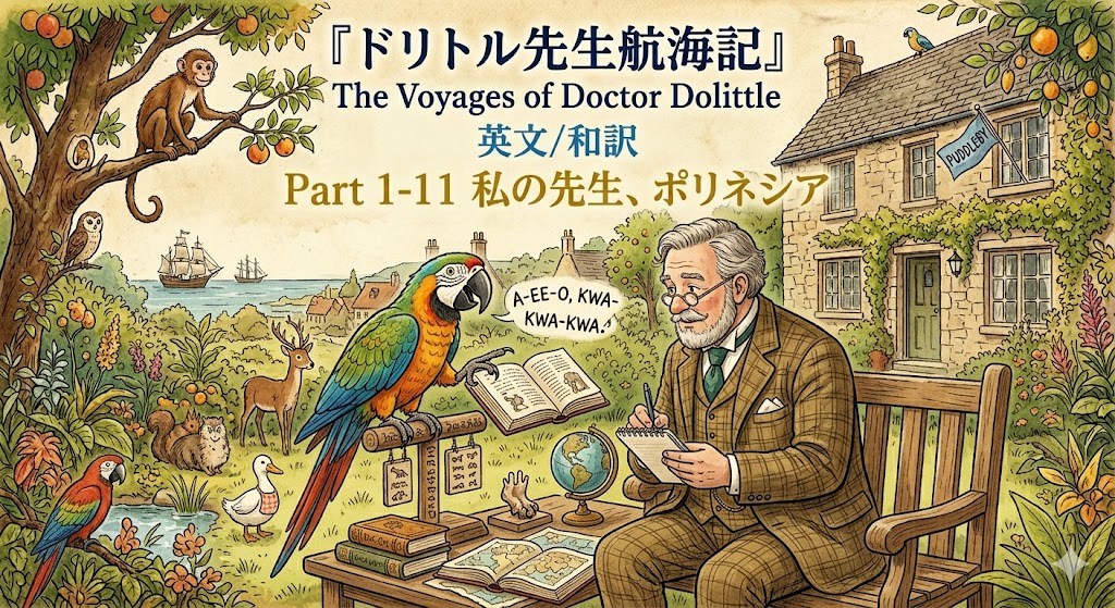 『ドリトル先生航海記』 英文/和訳 Part 1-11 私の先生、ポリネシア
