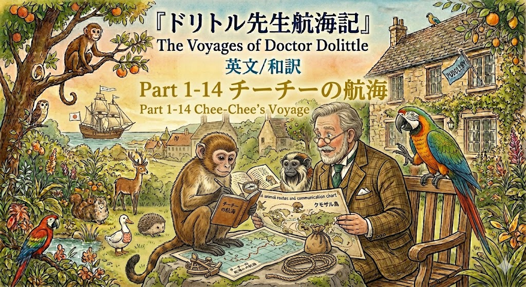 『ドリトル先生航海記』 英文/和訳 Part 1-14 チーチーの航海
