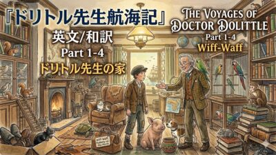 『ドリトル先生航海記』 英文/和訳 Part 1-4 ウィフ・ワフ