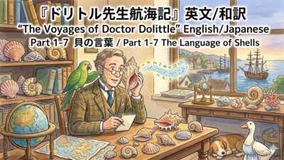 『ドリトル先生航海記』 英文/和訳 Part 1-7 貝の言葉