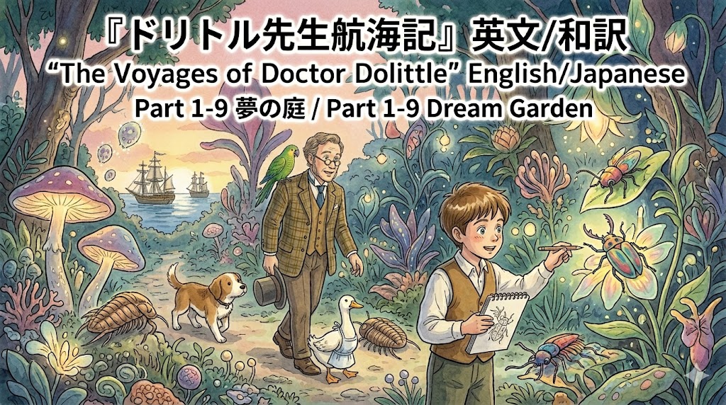 『ドリトル先生航海記』 英文/和訳 Part 1-9 夢の庭