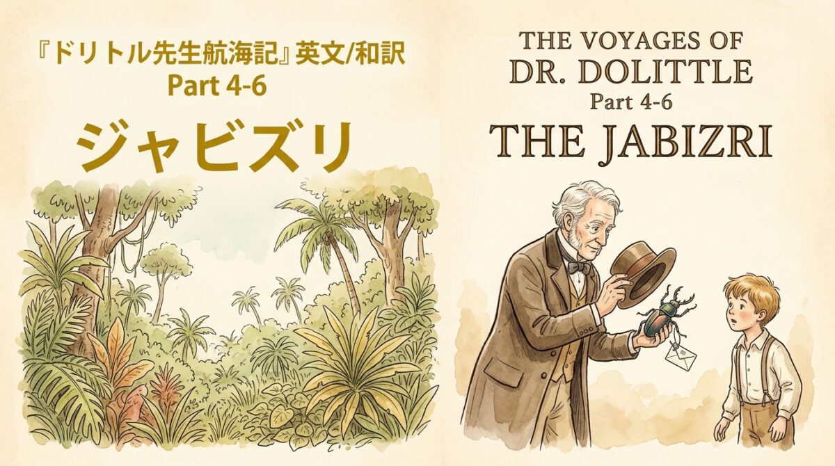 『ドリトル先生航海記』 英文/和訳 Part 4-6 ジャビズリ