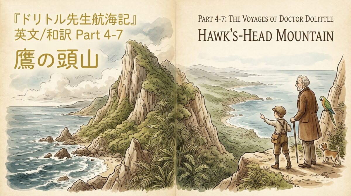 『ドリトル先生航海記』 英文/和訳 Part 4-7 鷹の頭山