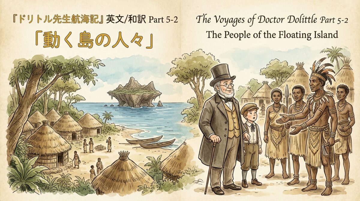 『ドリトル先生航海記』 英文/和訳 Part 5-2 「動く島の人々」