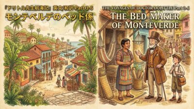 『ドリトル先生航海記』 英文/和訳 Part 3-6 モンテベルデのベッド係