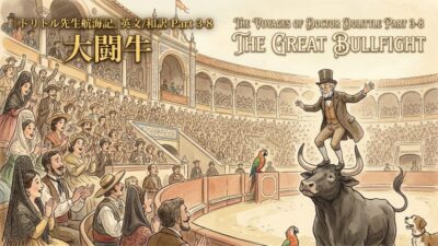『ドリトル先生航海記』 英文/和訳 Part 3-8 大闘牛