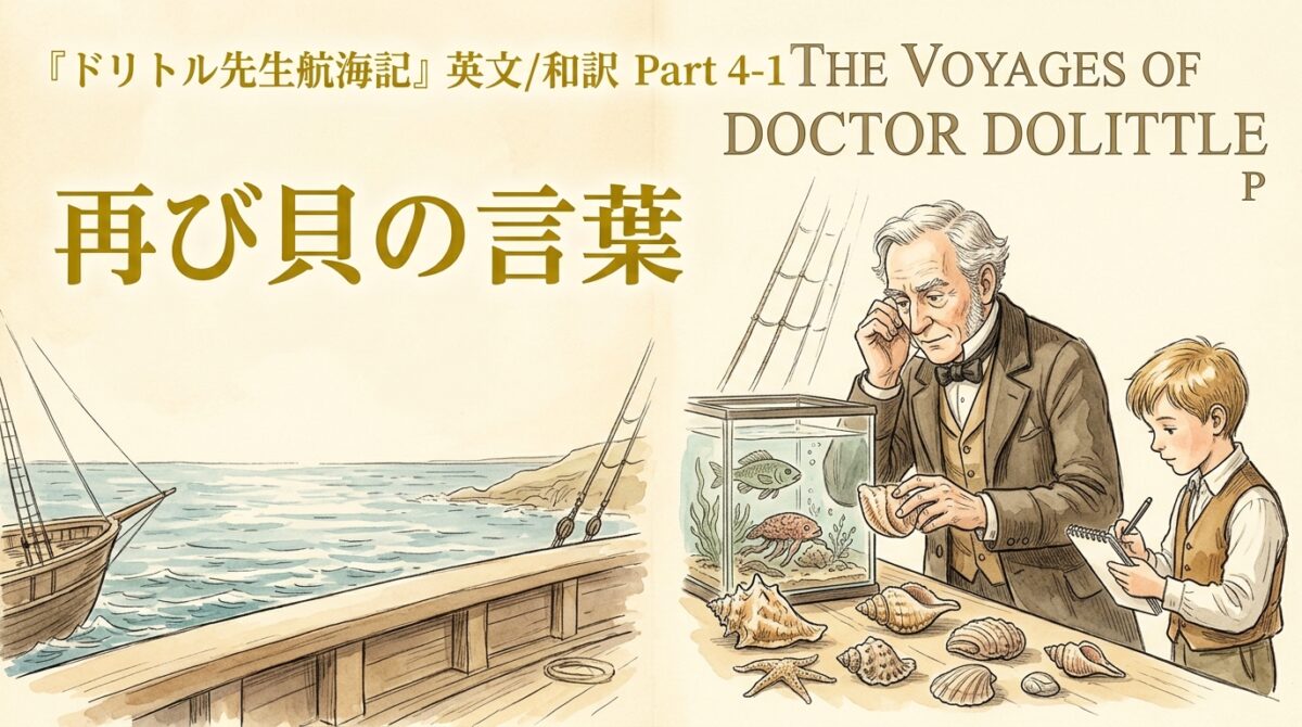 『ドリトル先生航海記』 英文/和訳 Part 4-1 再び貝の言葉