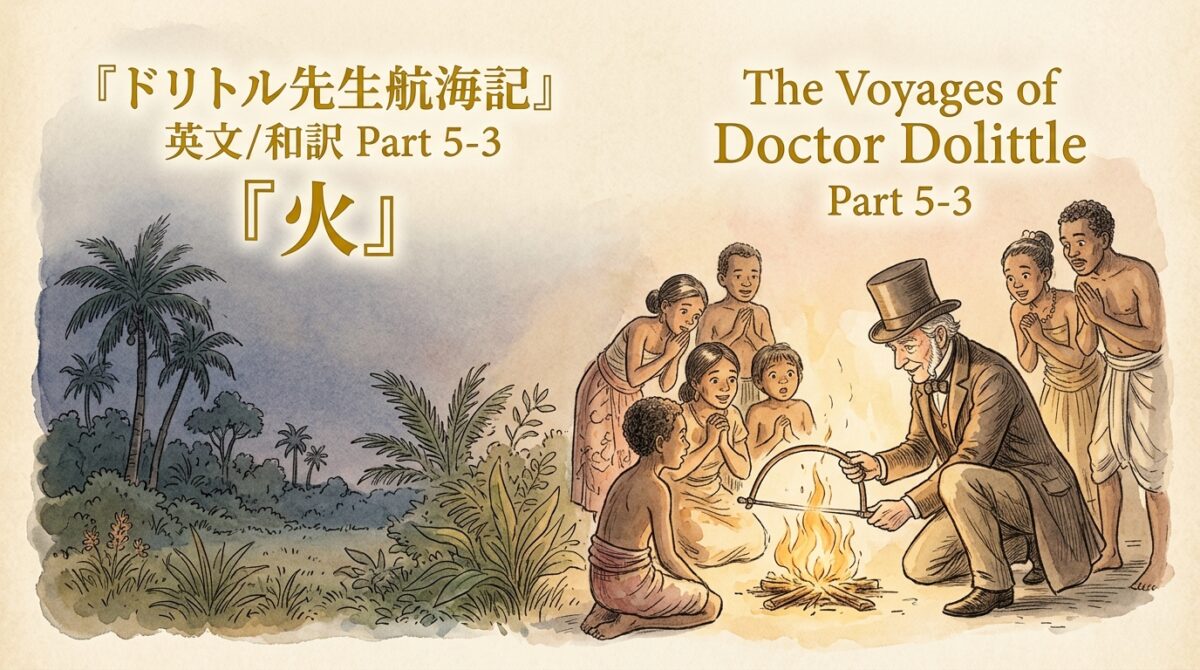 『ドリトル先生航海記』 英文/和訳 Part 5-3 火
