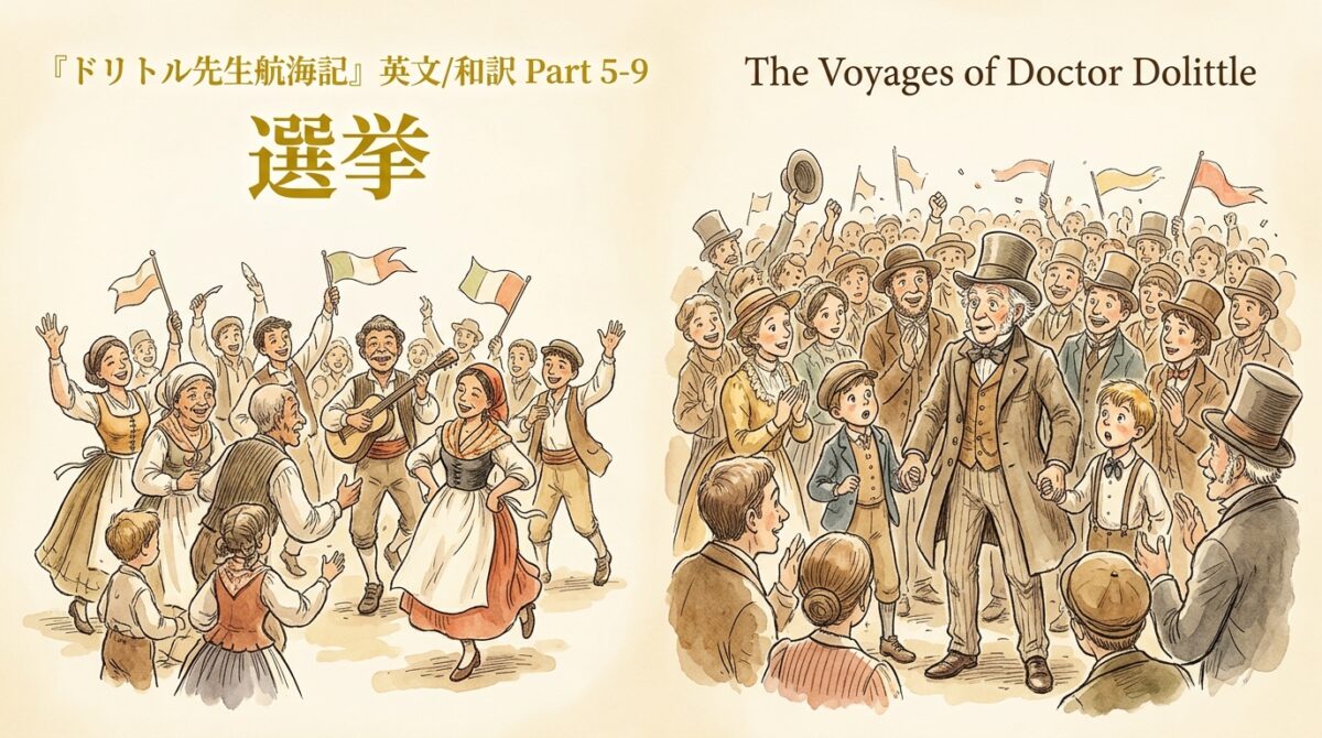 『ドリトル先生航海記』 英文/和訳 Part 5-9 選挙