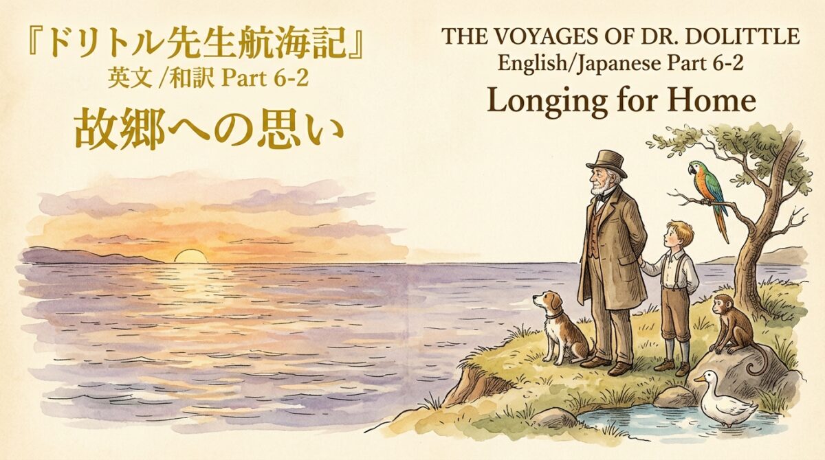 『ドリトル先生航海記』 英文/和訳 Part 6-2 故郷への思い