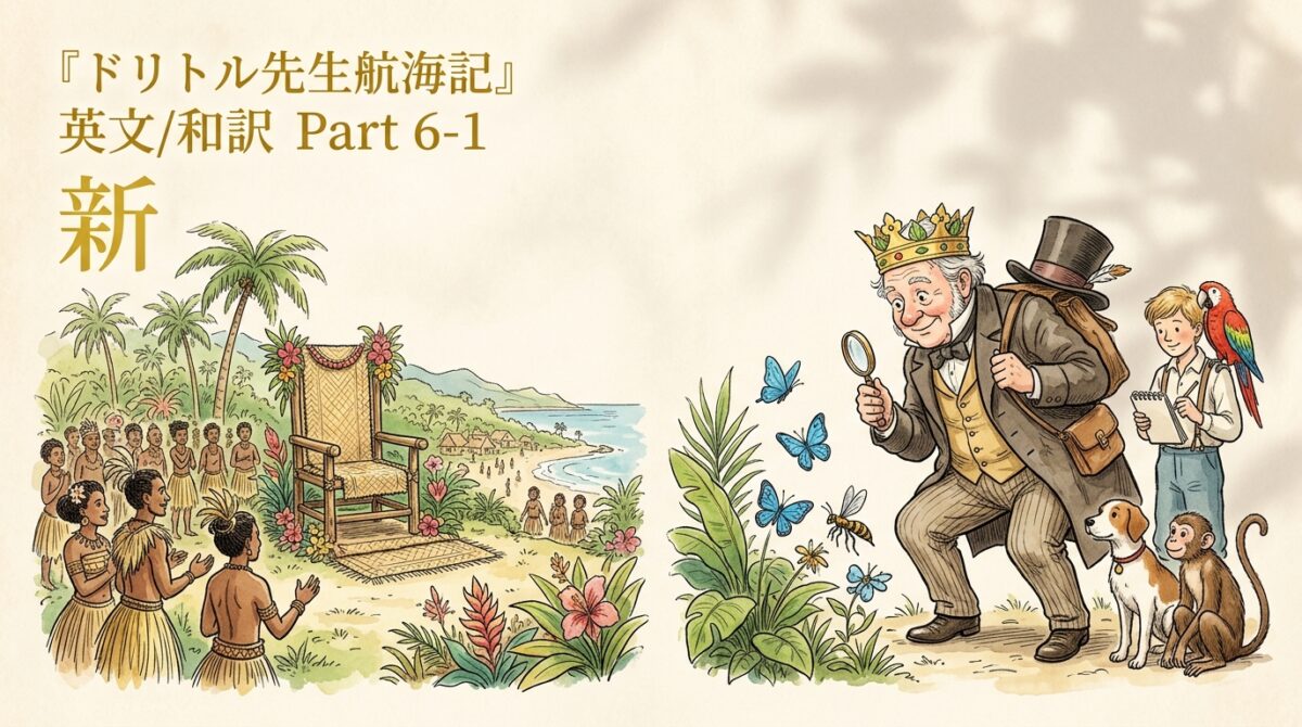 『ドリトル先生航海記』 英文/和訳 Part 6-1 新しいポプシペテル