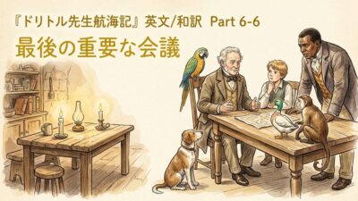 『ドリトル先生航海記』 英文/和訳 Part 6-6 最後の重要な会議