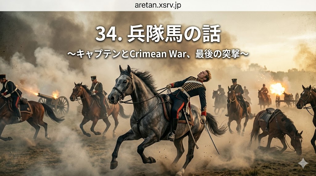 『黒馬物語』アンナ・シュウエル　34  老練な軍馬