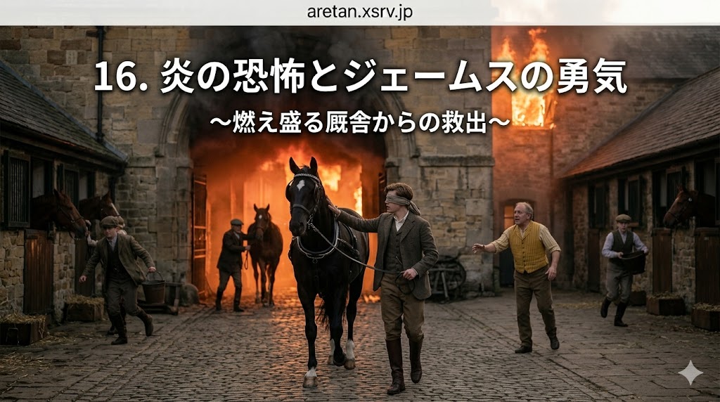 『黒馬物語』アンナ・シュウエル　16　火事