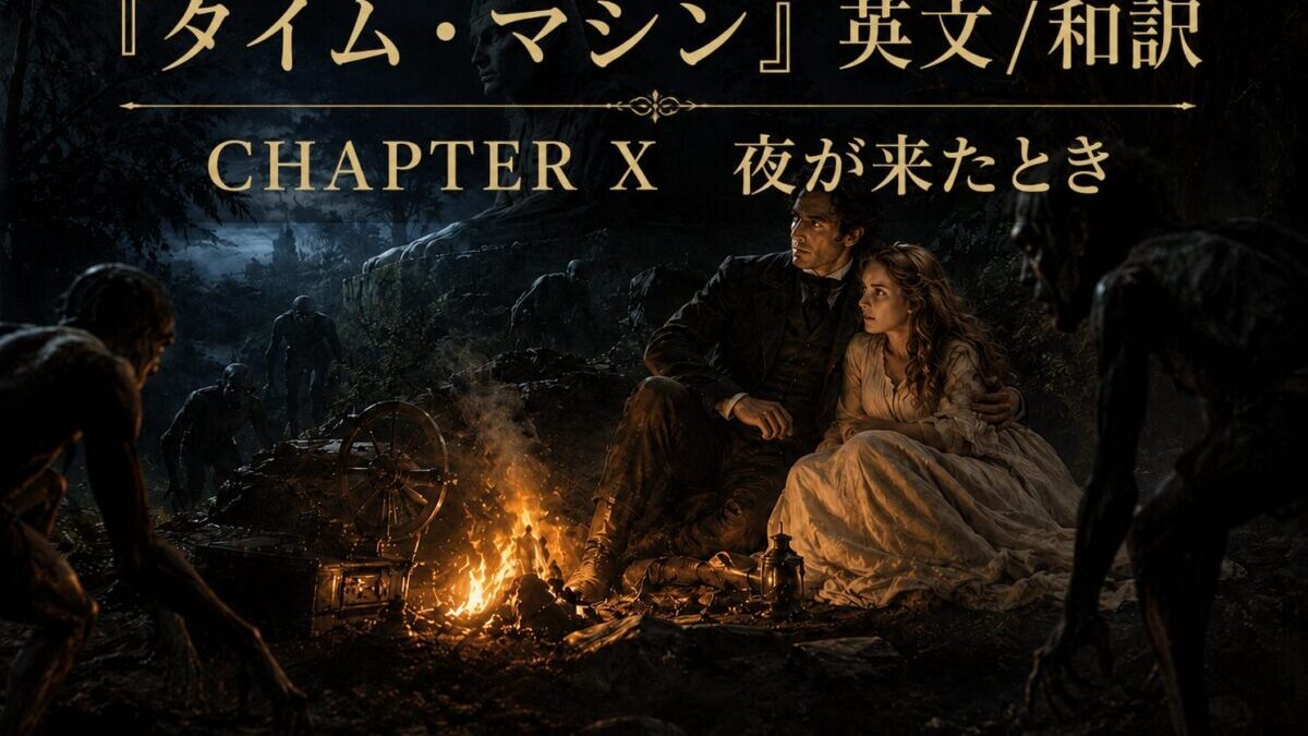 『タイム・マシン』英文/和訳 CHAPTER X　When Night Came　夜が来たとき
