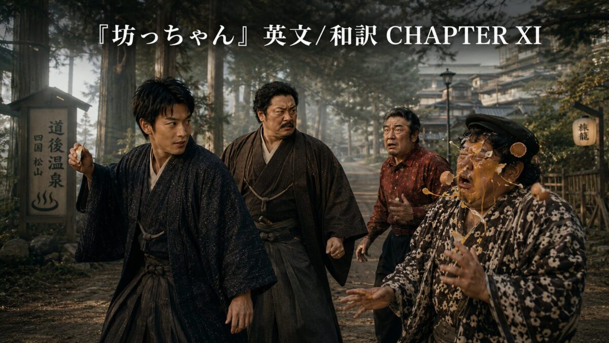 『坊っちゃん』英文/和訳 CHAPTER XI