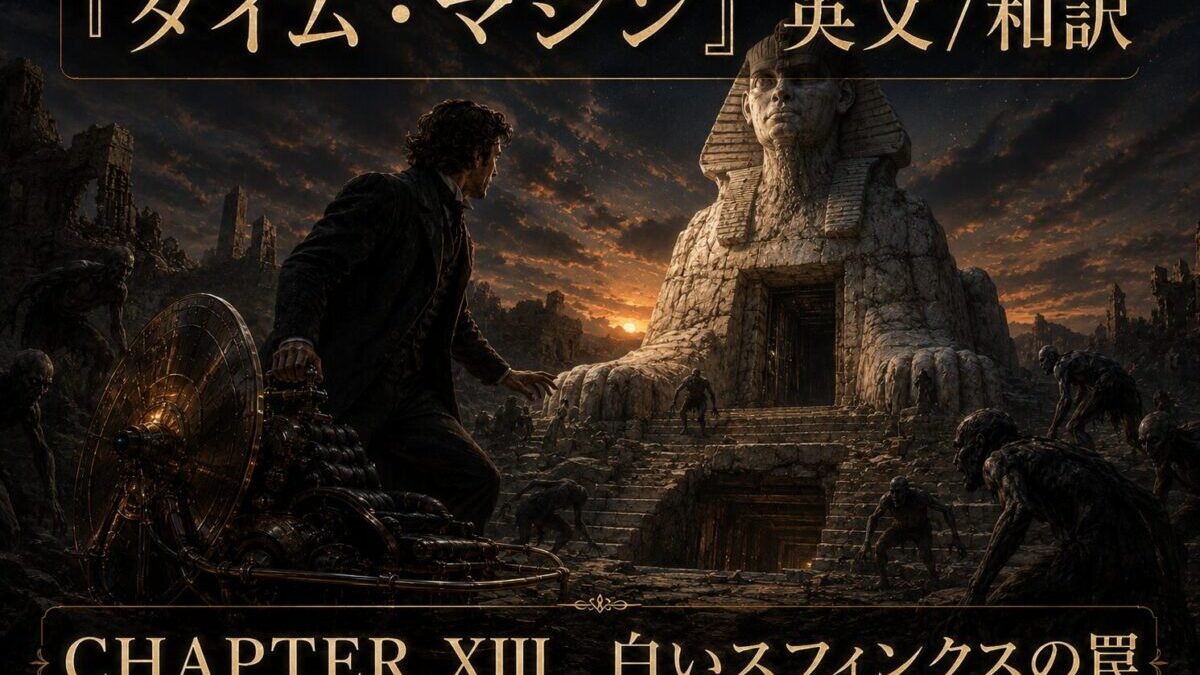 『タイム・マシン』英文/和訳 CHAPTER XIII　The Trap of the White Sphinx　白いスフィンクスの罠
