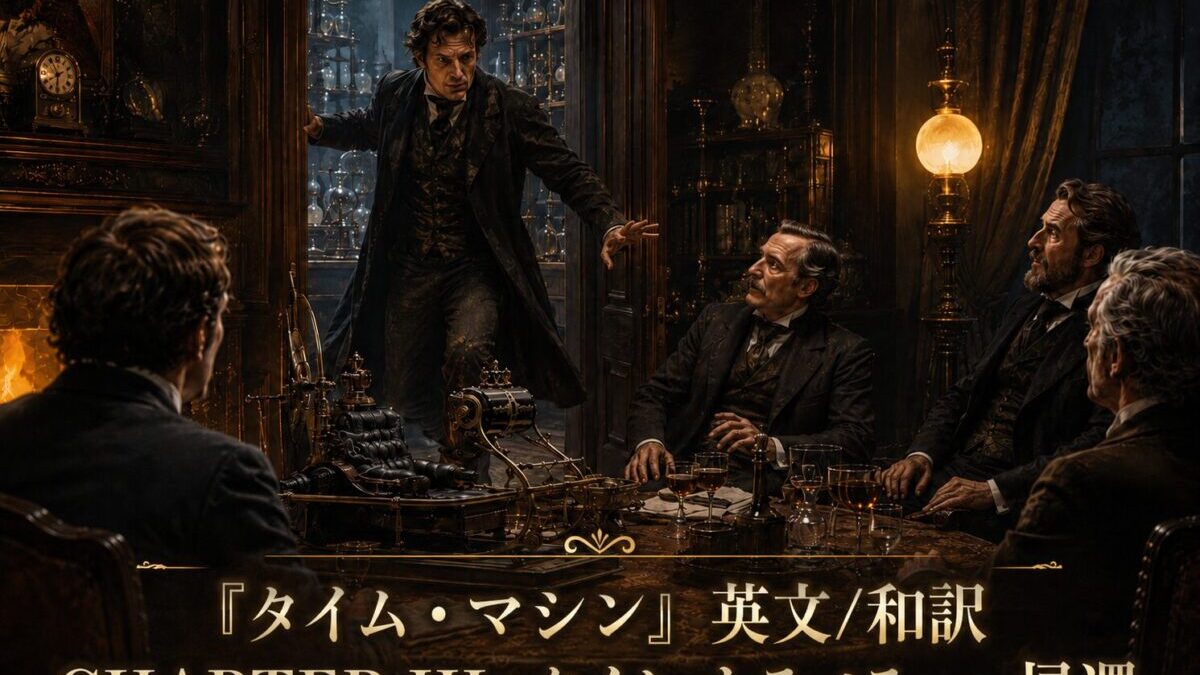 『タイム・マシン』英文/和訳 CHAPTER III　The Time Traveller Returns　時間旅行者の帰還