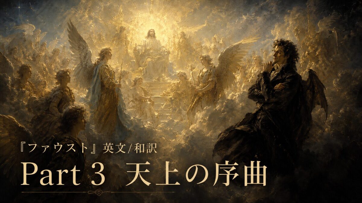 『ファウスト』英文/和訳 Part 3　天上の序曲