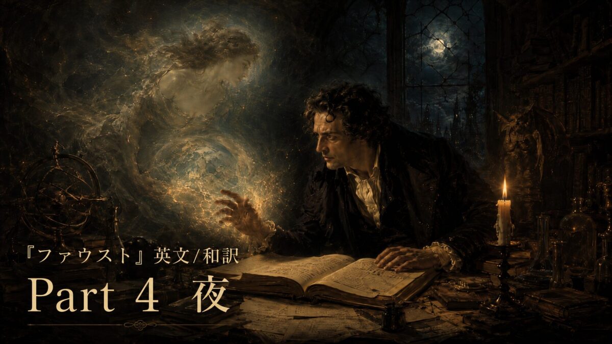 『ファウスト』英文/和訳 Part 4　夜・ファウストの苦悩
