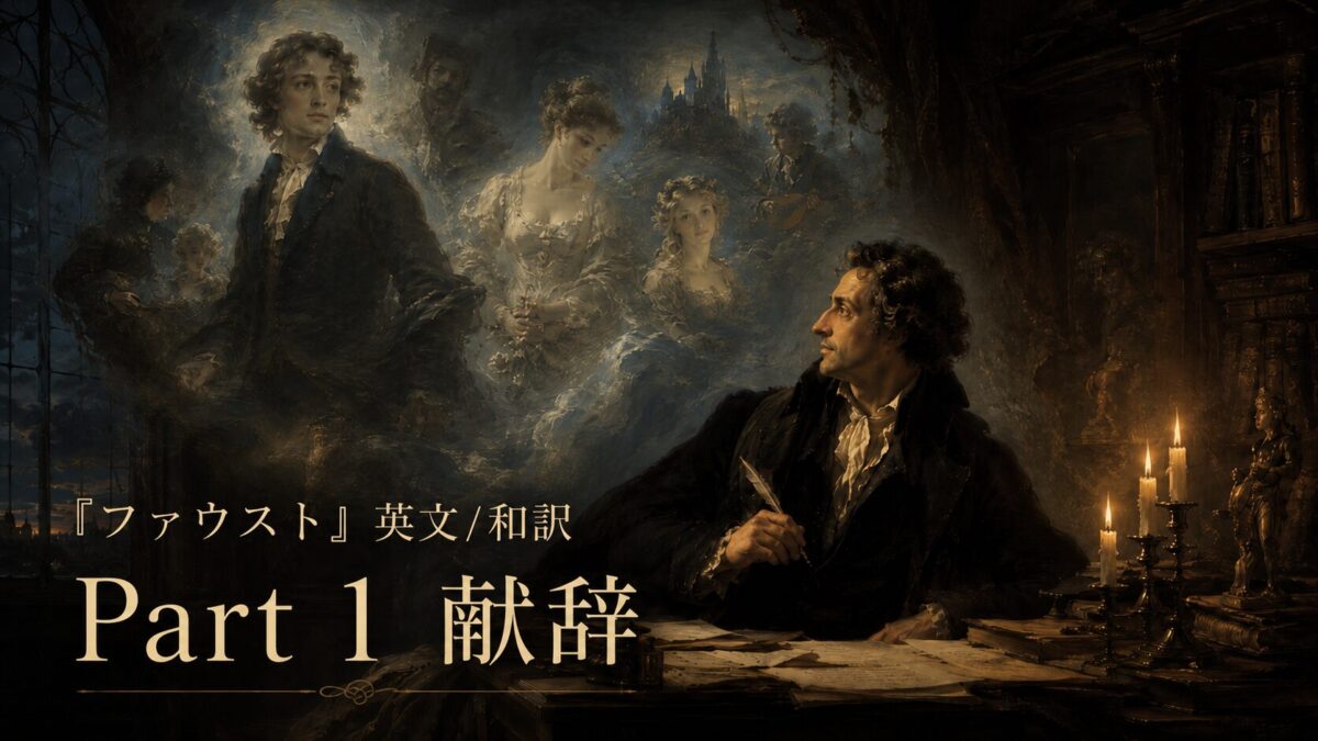 『ファウスト』英文/和訳 Part 1　献辞