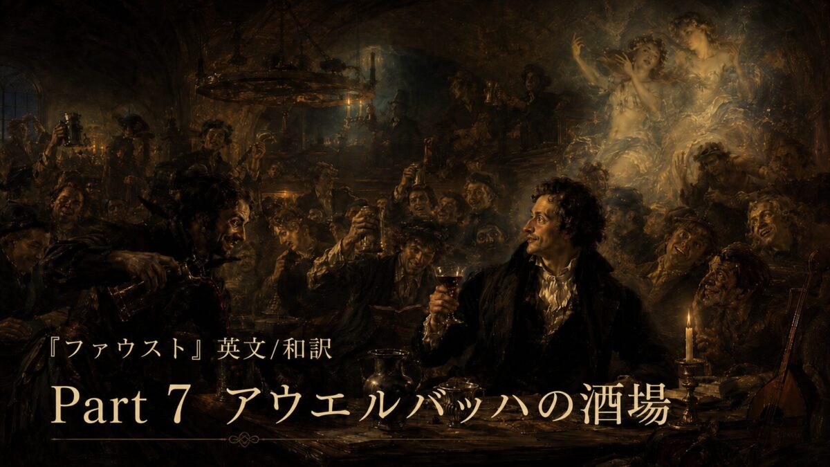 『ファウスト』英文/和訳 Part 7　書斎・黒い犬とメフィストフェレス