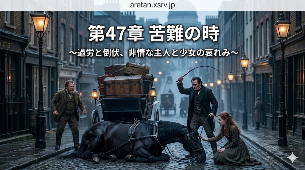 『黒馬物語』アンナ・シュウエル　第47章　きつい仕事