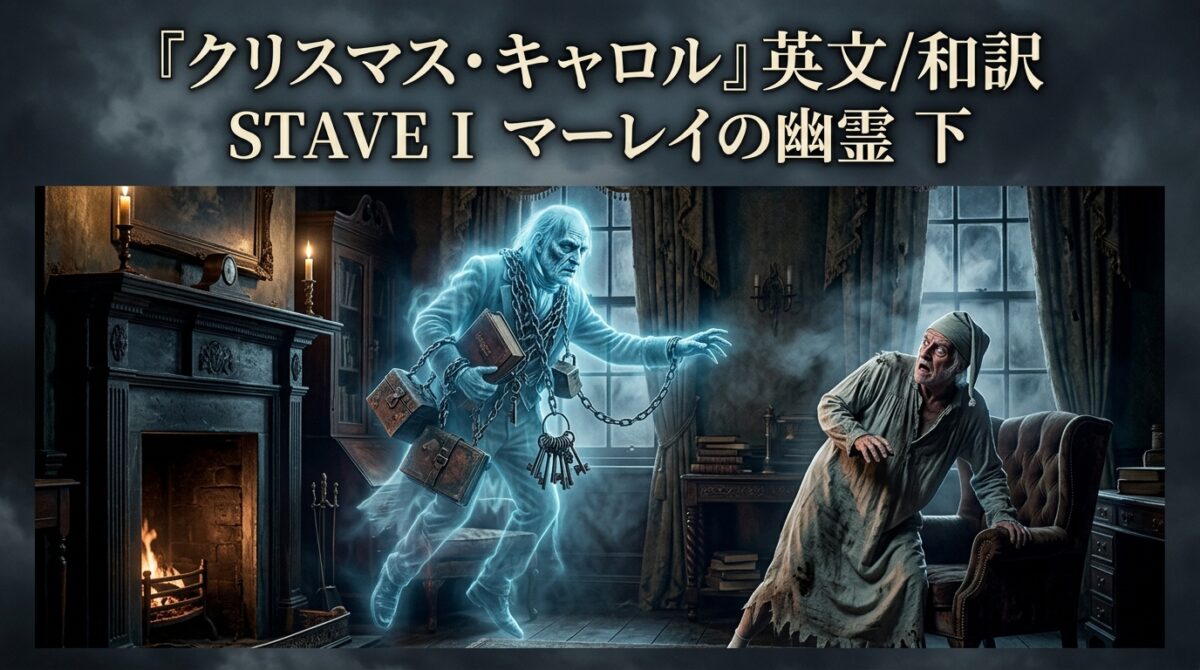 『クリスマス・キャロル』英文/和訳 STAVE I　マーレイの幽霊　下