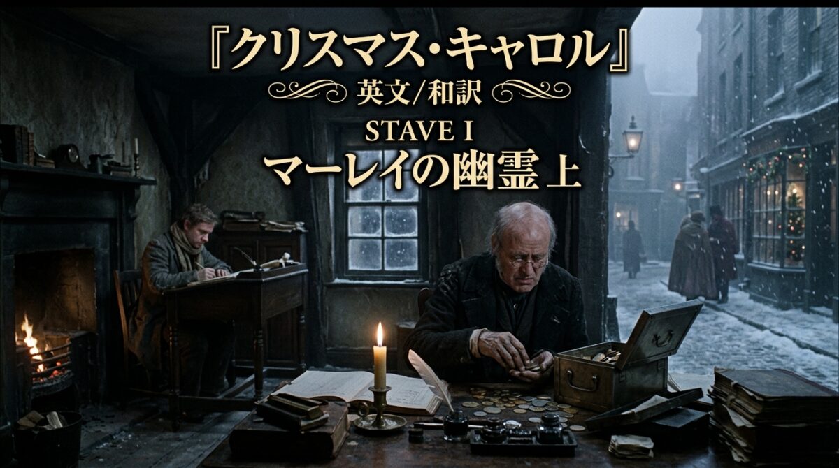 『クリスマス・キャロル』英文/和訳 STAVE I　マーレイの幽霊　上