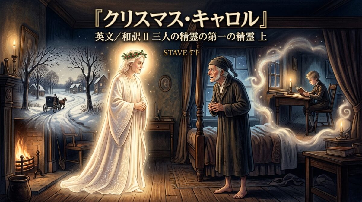 『クリスマス・キャロル』英文/和訳 STAVE II　三人の精霊の第一の精霊　上