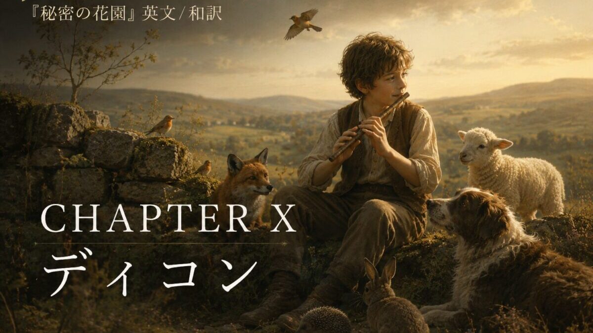 『秘密の花園』英文/和訳 CHAPTER X　ディコン