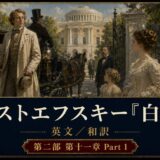 Period drama poster with 19th‑century costumed people beside a horse carriage in front of a grand capitol, ornate border, Japanese title and credits.