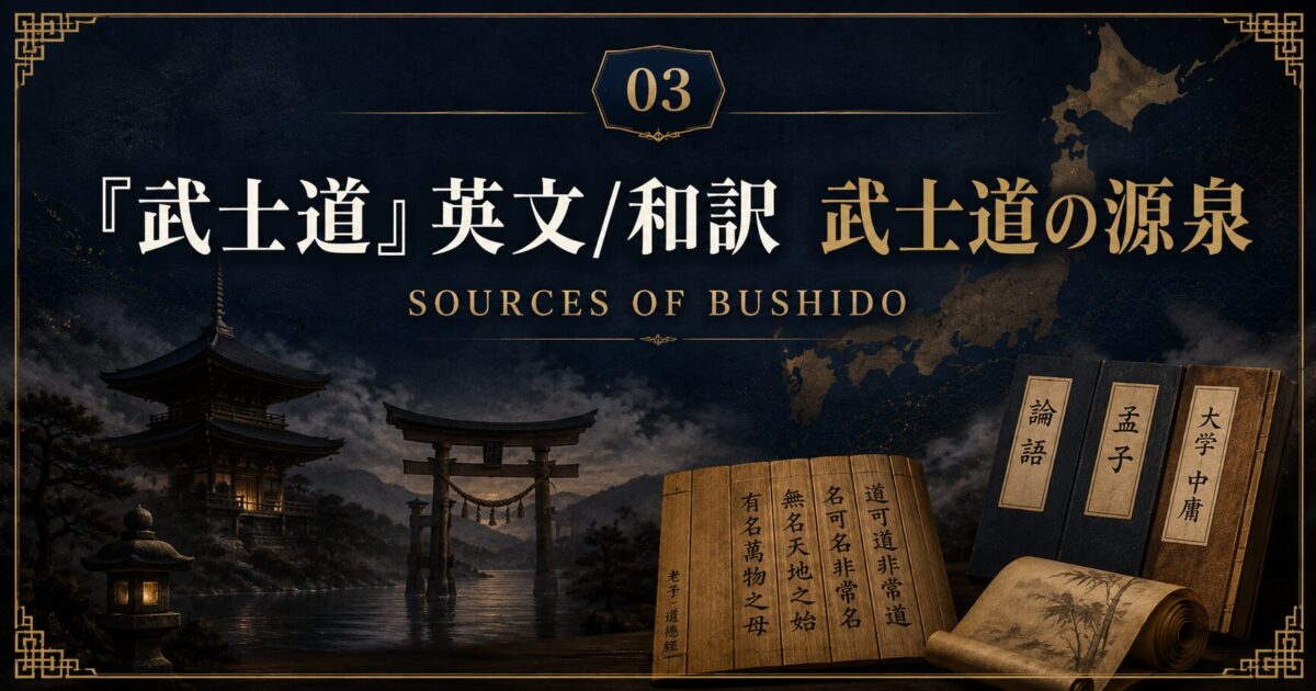 『武士道』英文/和訳　SOURCES OF BUSHIDO　武士道の源泉