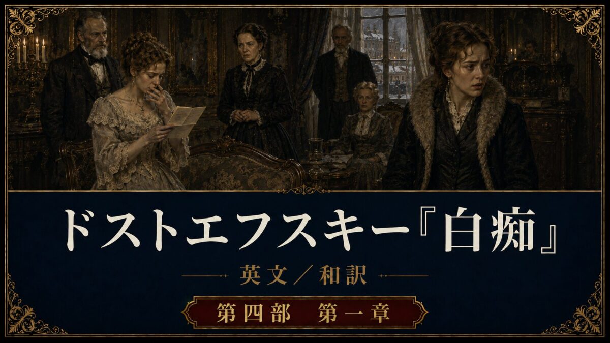 Promotional poster for a Victorian drama: five characters in a candlelit parlor with Japanese title text across the bottom.
