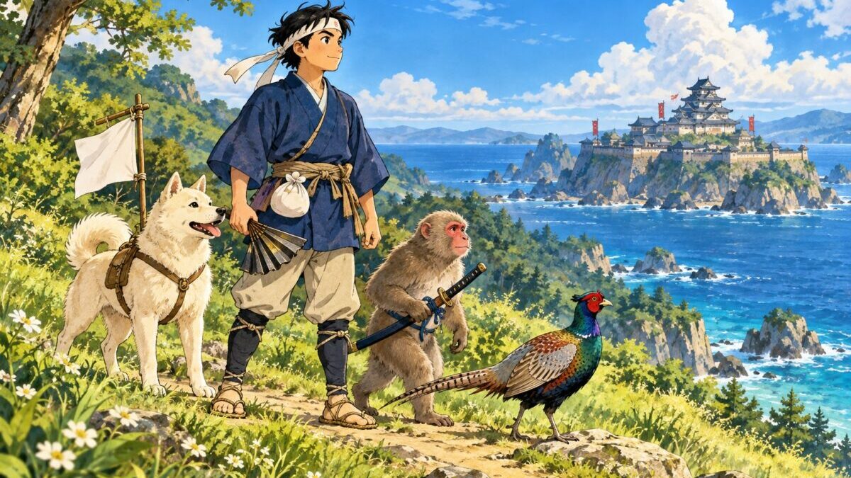 『桃太郎』英文/和訳 全文