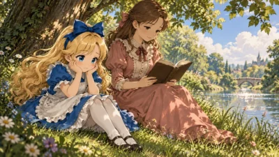『不思議の国のアリス』　1.ウサギの穴に落ちる